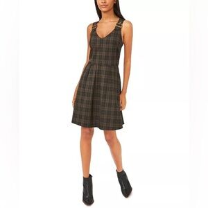 Riley & Rae Women’s Diana Plaid A-Line Dress Size 0 NWT‎